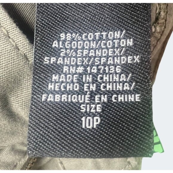 Evermore Womens Capri Cargo Pants Size 10P Olive Green - Picture 8 of 14